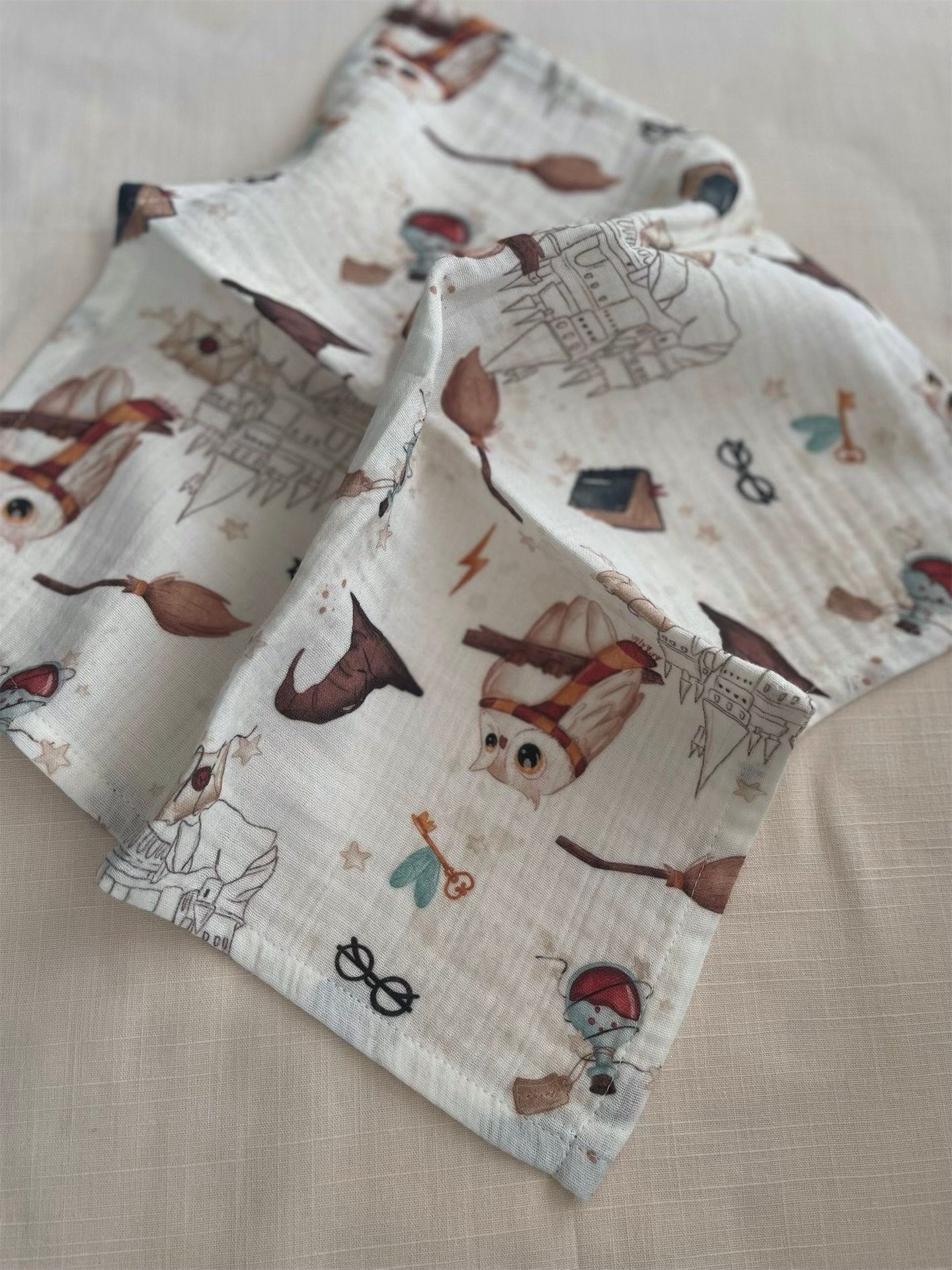 HARRY POTTER MÜSLİN AĞIZ VE OMUZ MENDİLİ