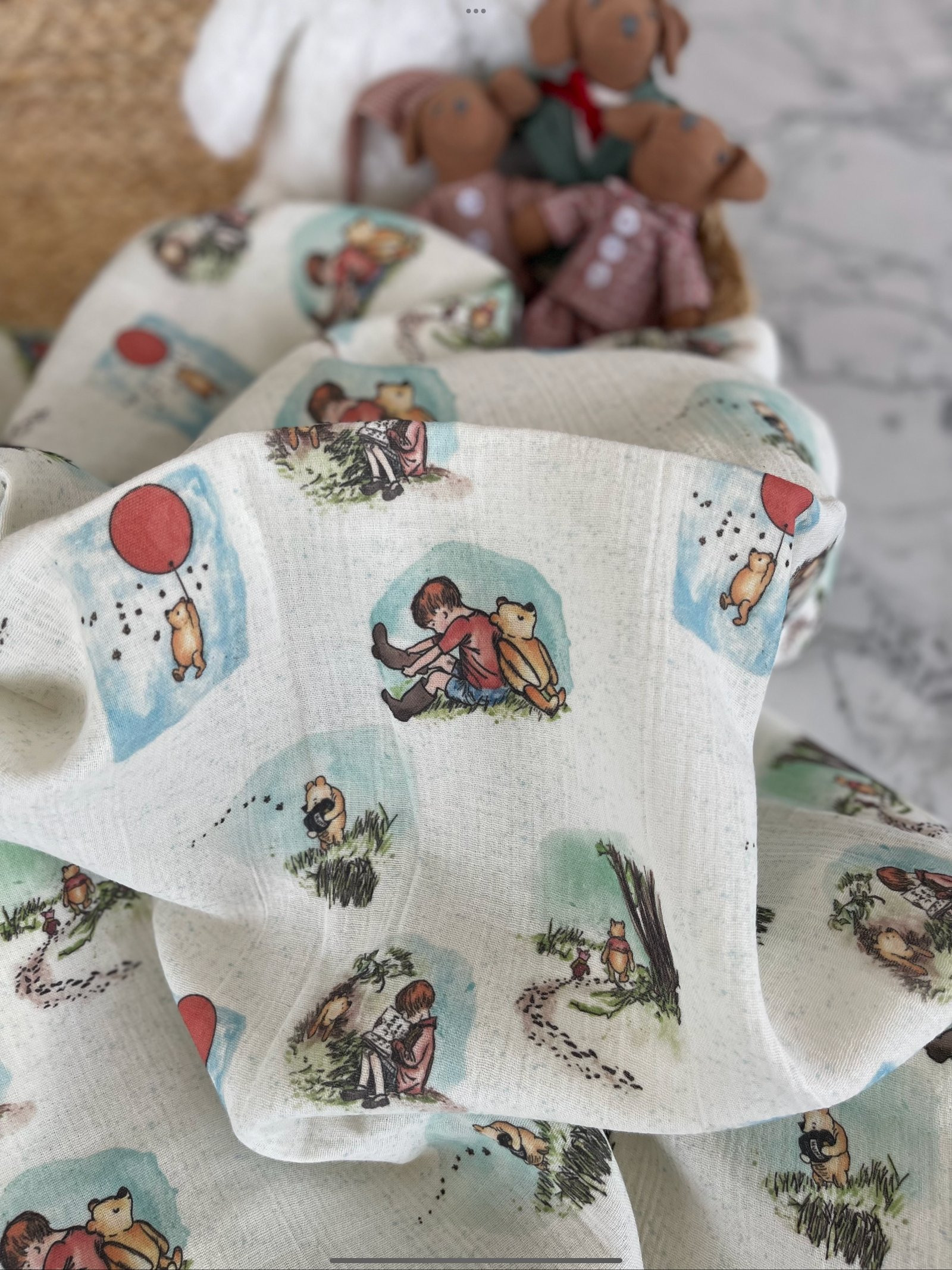 WİNNİE THE POOH MÜSLİN ÖRTÜ