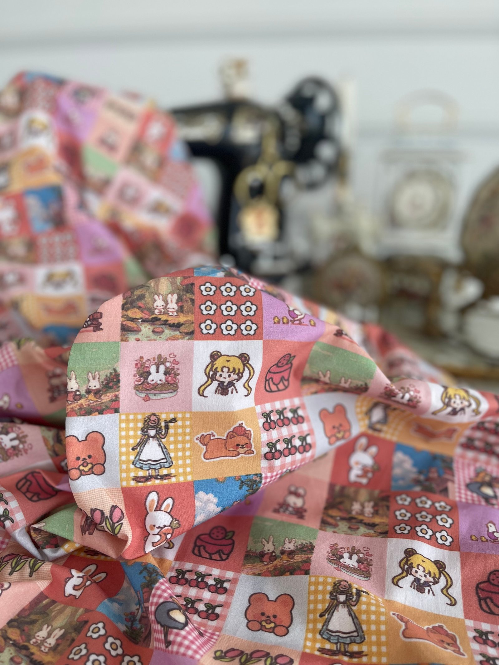 AY SAVAŞÇISI PATCHWORK  PAMUK POPLİN