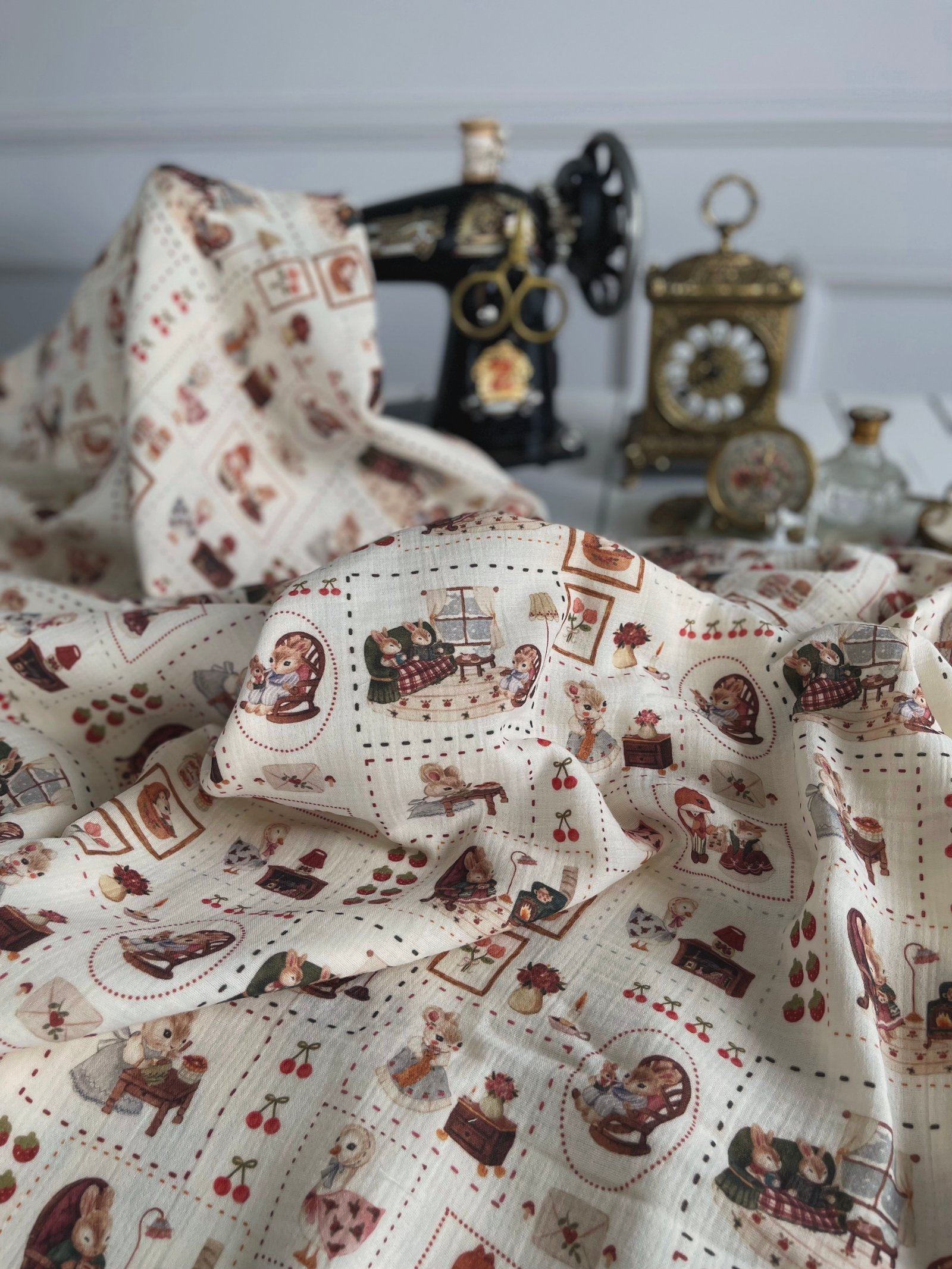 WHİTE WİNTER DREAM MÜSLİN KUMAŞ❗️ ÖN SİPARİŞ TESLİM SÜR4Sİ 3 HAFTADIR