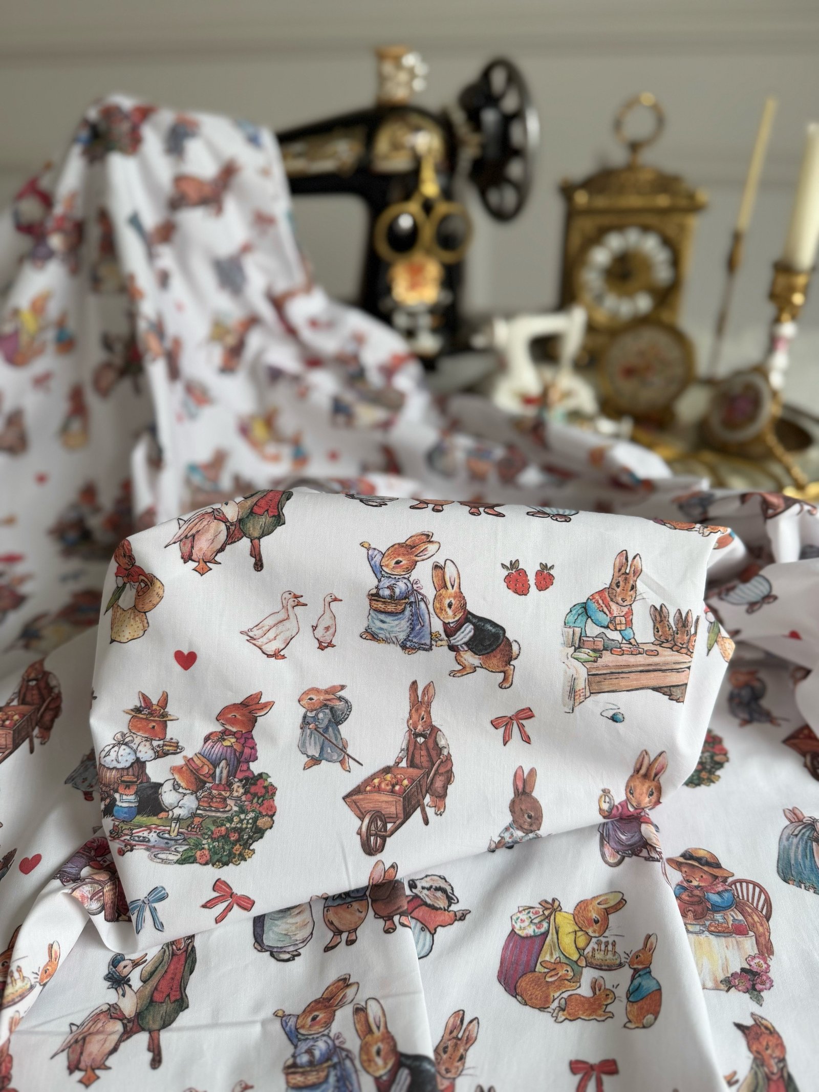 PETER RABBİT MASAL KİTABI POPLİN KUMAŞ